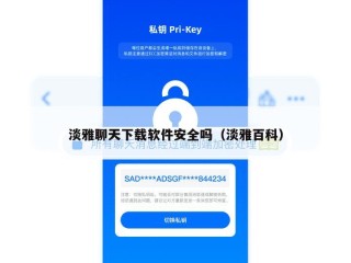 淡雅聊天下载软件安全吗（淡雅百科）