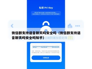微信群支持语音聊天吗安全吗（微信群支持语音聊天吗安全吗知乎）