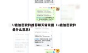 U盘加密软件推荐聊天背景图（u盘加密软件是什么意思）