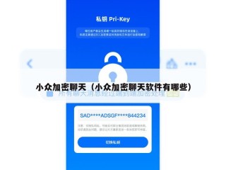 小众加密聊天（小众加密聊天软件有哪些）