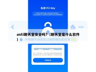 anti聊天室安全吗?（聊天室是什么软件）