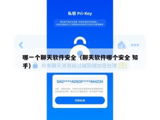 哪一个聊天软件安全（聊天软件哪个安全 知乎）