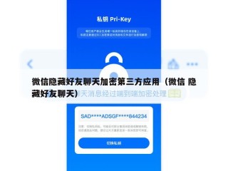 微信隐藏好友聊天加密第三方应用（微信 隐藏好友聊天）
