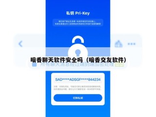 暗香聊天软件安全吗（暗香交友软件）