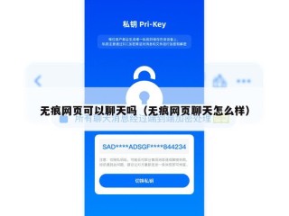 无痕网页可以聊天吗（无痕网页聊天怎么样）