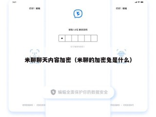 米聊聊天内容加密（米聊的加密兔是什么）