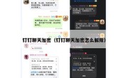 钉钉聊天加密（钉钉聊天加密怎么解除）