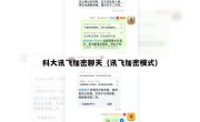 科大讯飞加密聊天（讯飞加密模式）