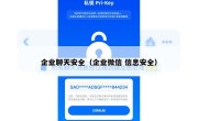 企业聊天安全（企业微信 信息安全）