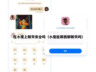 在小度上聊天安全吗（小度能跟我聊聊天吗）