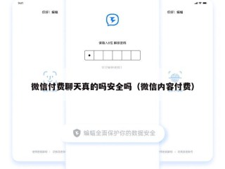 微信付费聊天真的吗安全吗（微信内容付费）