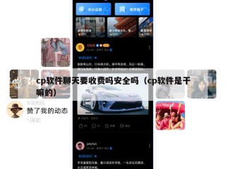 cp软件聊天要收费吗安全吗（cp软件是干嘛的）