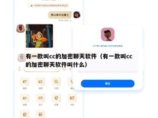 有一款叫cc的加密聊天软件（有一款叫cc的加密聊天软件叫什么）
