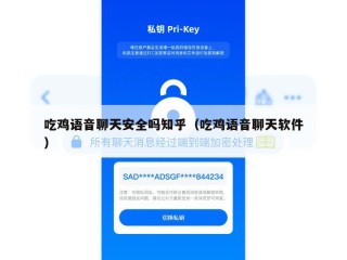 吃鸡语音聊天安全吗知乎（吃鸡语音聊天软件）