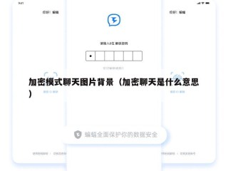 加密模式聊天图片背景（加密聊天是什么意思）