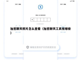 加密聊天照片怎么查看（加密聊天工具有哪些）