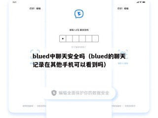 blued中聊天安全吗（blued的聊天记录在其他手机可以看到吗）