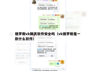 俄罗斯vk聊天软件安全吗（vk俄罗斯是一款什么软件）