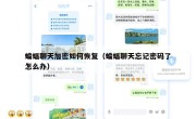 蝙蝠聊天加密如何恢复（蝙蝠聊天忘记密码了怎么办）
