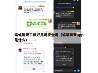 蝙蝠聊天工具好用吗安全吗（蝙蝠聊天app是什么）