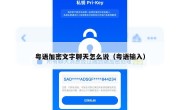 粤语加密文字聊天怎么说（粤语输入）