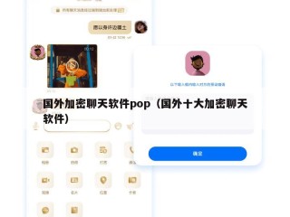 国外加密聊天软件pop（国外十大加密聊天软件）