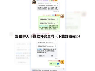 野猫聊天下载软件安全吗（下载野猫app）