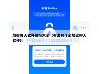 加密聊天软件图标大全（有没有什么加密聊天软件）