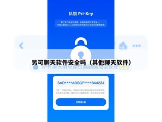 另可聊天软件安全吗（其他聊天软件）