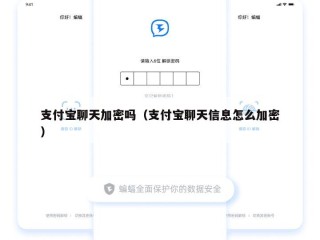 支付宝聊天加密吗（支付宝聊天信息怎么加密）