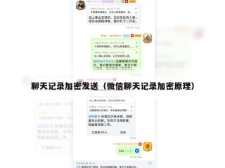 聊天记录加密发送（微信聊天记录加密原理）
