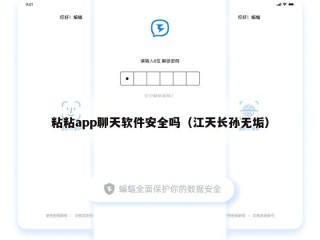 粘粘app聊天软件安全吗（江天长孙无垢）