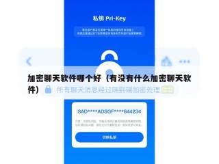 加密聊天软件哪个好（有没有什么加密聊天软件）