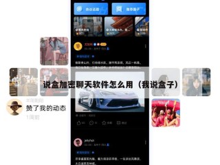 说盒加密聊天软件怎么用（我说盒子）