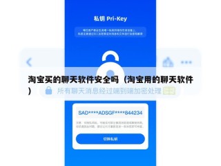 淘宝买的聊天软件安全吗（淘宝用的聊天软件）
