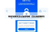 和好友聊天怎么加密码呢（怎么秘密聊天）