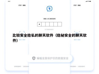 比较安全隐私的聊天软件（隐秘安全的聊天软件）
