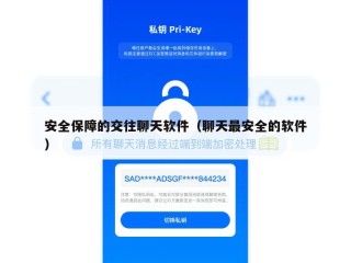 安全保障的交往聊天软件（聊天最安全的软件）