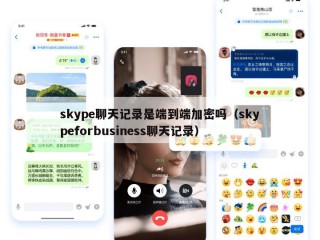 skype聊天记录是端到端加密吗（skypeforbusiness聊天记录）