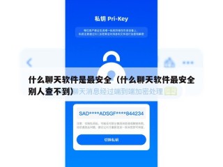 什么聊天软件是最安全（什么聊天软件最安全别人查不到）