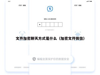 文件加密聊天方式是什么（加密文件微信）