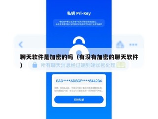 聊天软件是加密的吗（有没有加密的聊天软件）