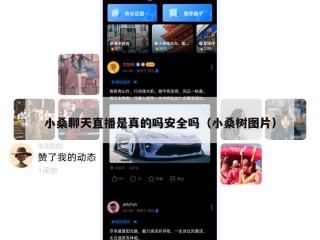 小桑聊天直播是真的吗安全吗（小桑树图片）