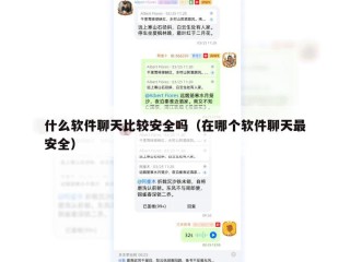 什么软件聊天比较安全吗（在哪个软件聊天最安全）