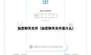 加密聊天文件（加密聊天文件是什么）