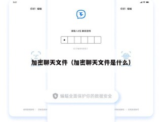 加密聊天文件（加密聊天文件是什么）