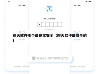 聊天软件哪个最稳定安全（聊天软件最安全的）