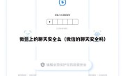 微信上的聊天安全么（微信的聊天安全吗）