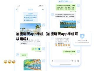 加密聊天app手机（加密聊天app手机可以用吗）