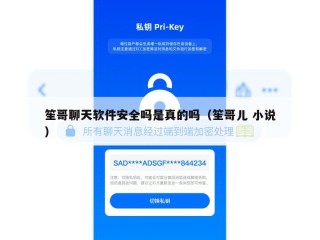 笙哥聊天软件安全吗是真的吗（笙哥儿 小说）